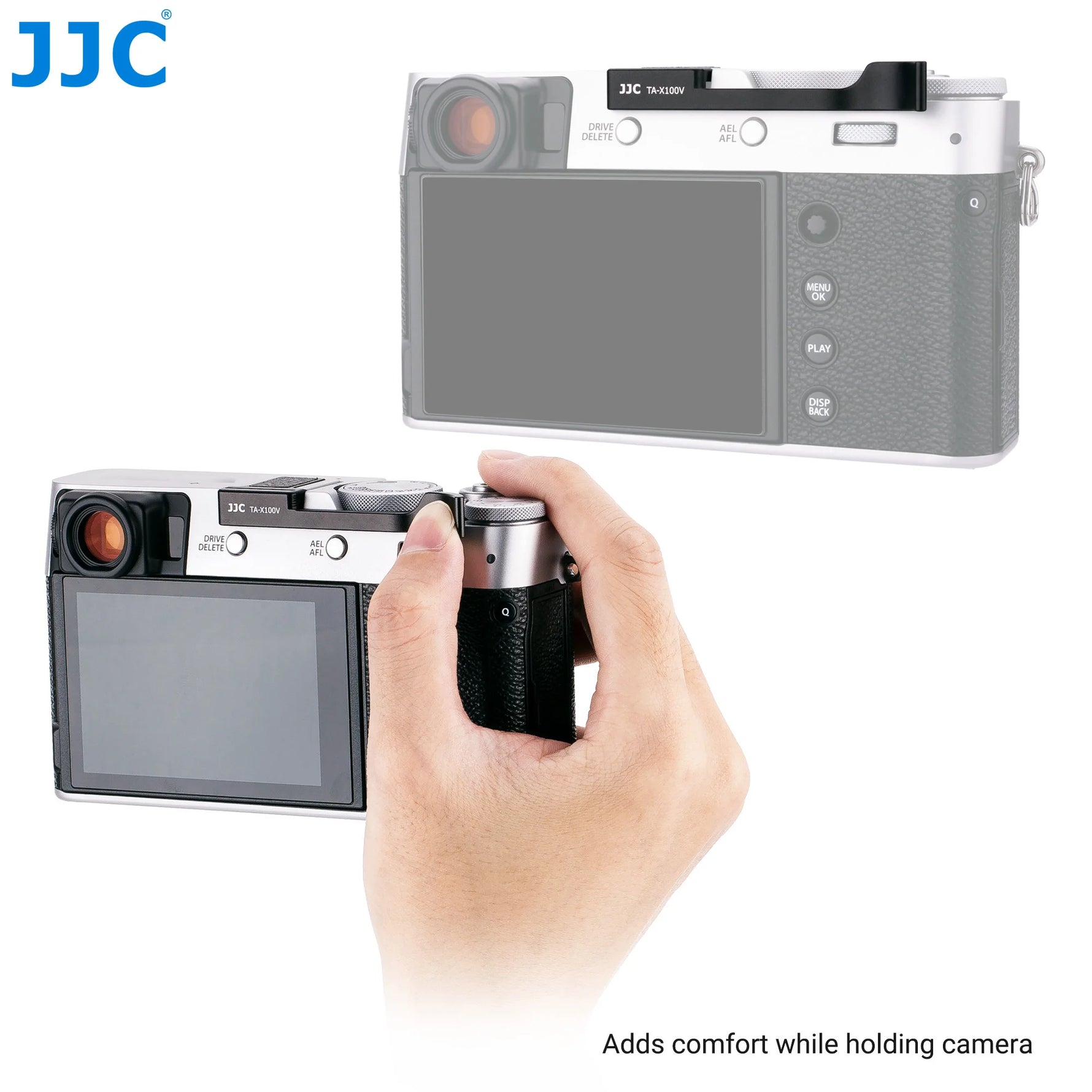 JJC Metal Thumb Grip for Fujifilm X100 and XE Series Camerasc