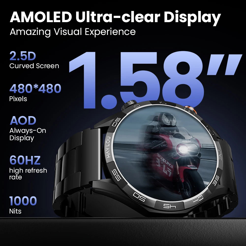 Haylou Solar 5 Fitness Smart Watch 24H Health Monitoring