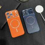 Luxury Large Skin Patch MagSafe Case for iPhone 17 Series