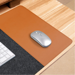 Modern Felt & Leather Mouse Pad