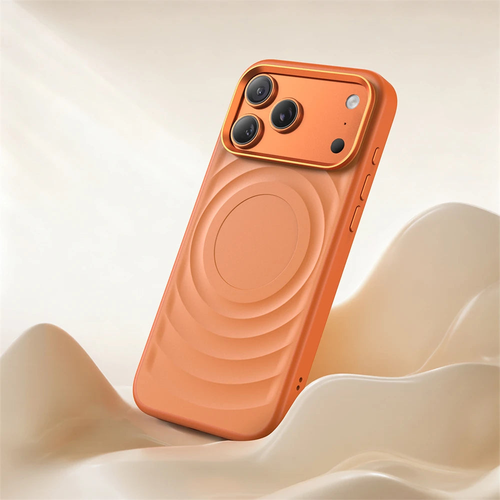 Water Ripple Design Protective MagSafe Case for iPhone 17 Series