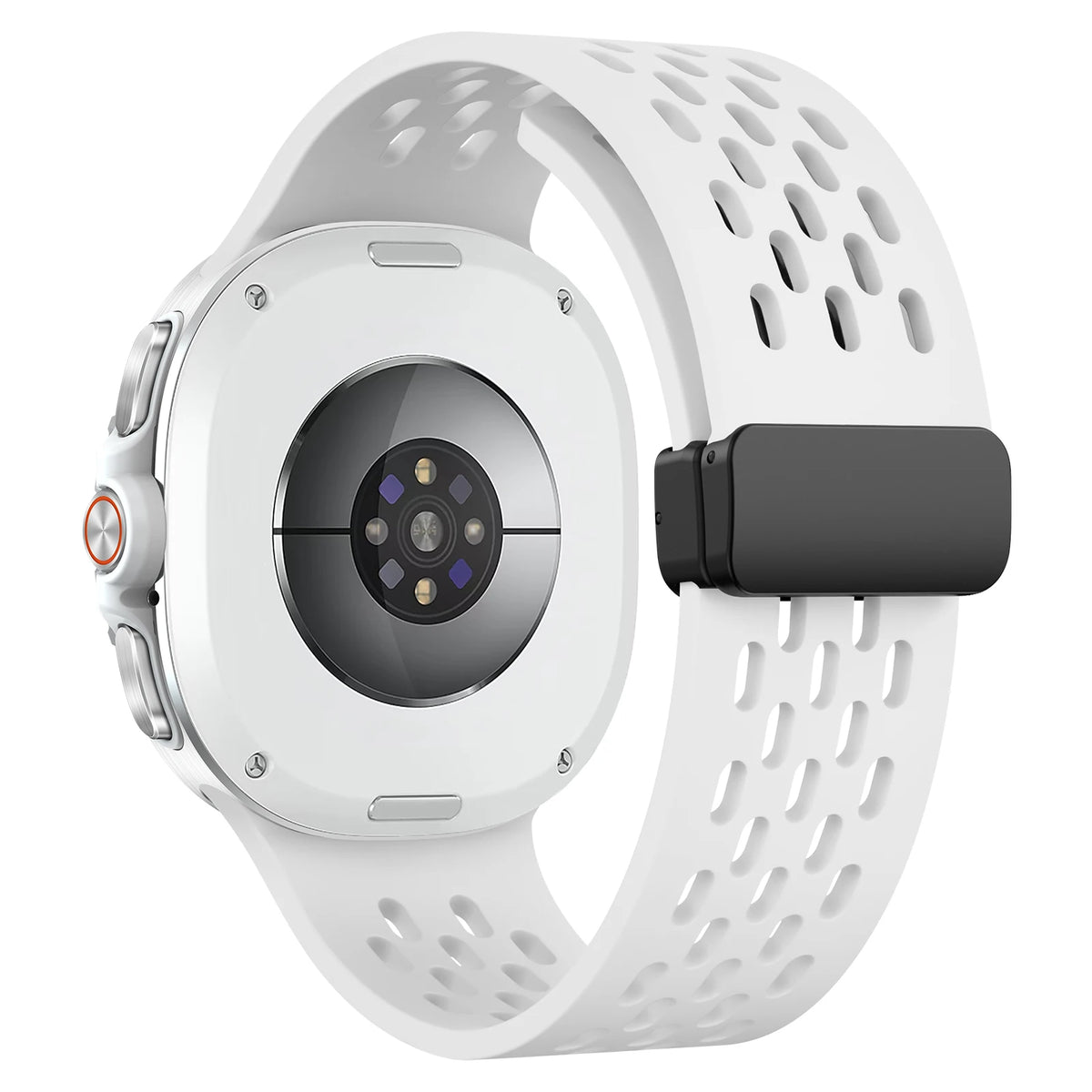 Perforated Silicone Sport Band with Magnetic Clasp for Samsung Galaxy Watch 9