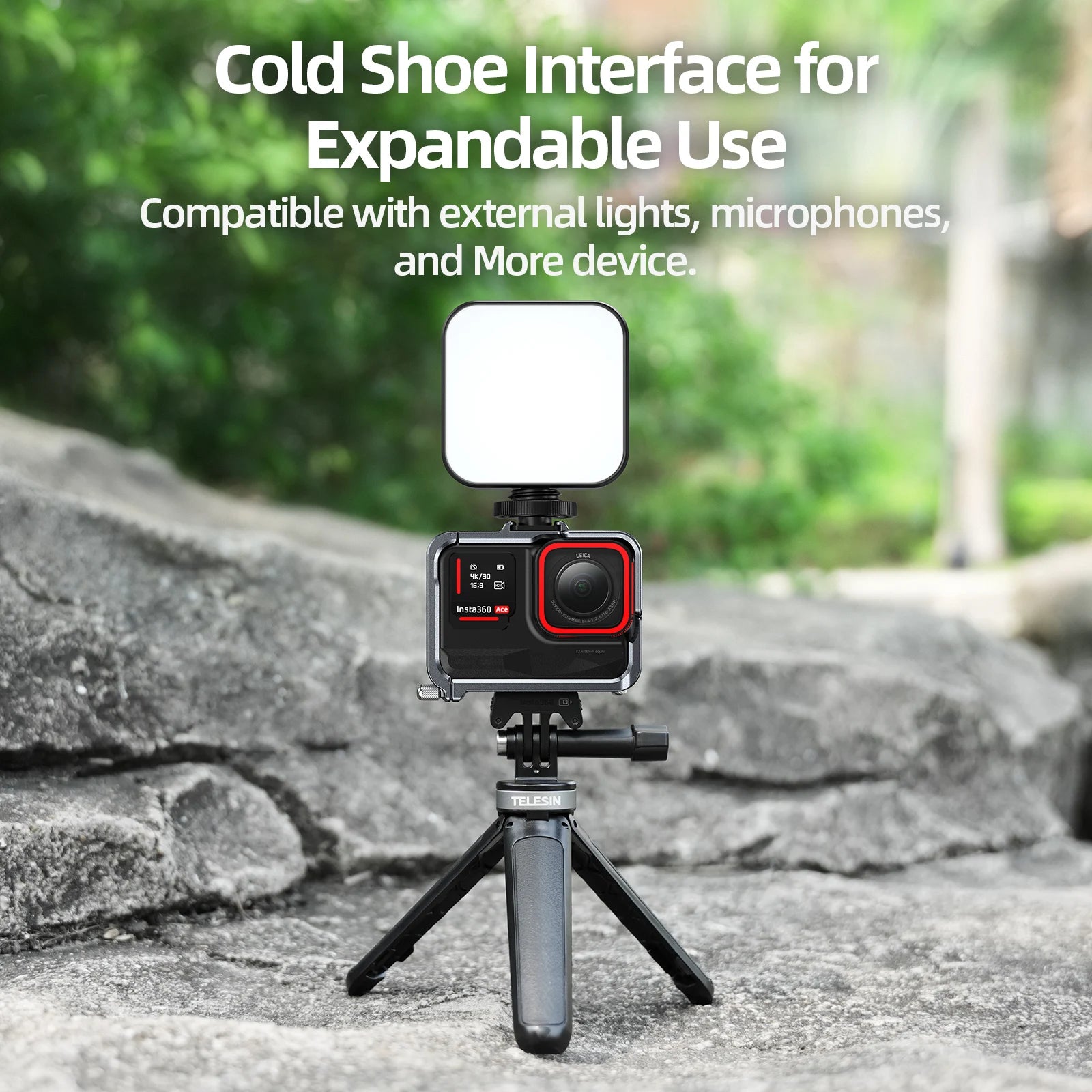 TELESIN Durable Aluminum Alloy Protective Frame for Insta360 Ace & Ace Pro