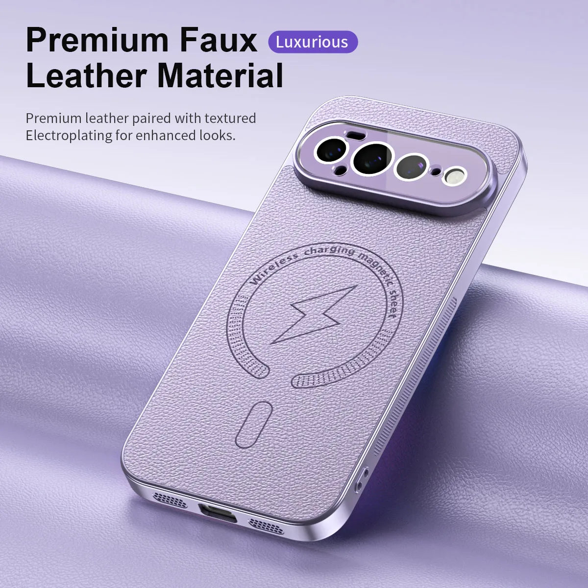 Luxury Lychee Leather Magnetic Case for Google Pixel 10 Series