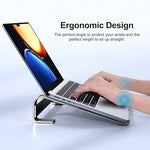 Ergonomic Aluminum Laptop Stand with Cooling Ventilation