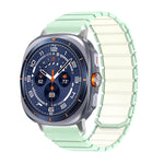 Quilted Silicone Watch Band with Magnetic Quick-Release for Samsung Galaxy Watch Ultra 2