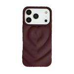 Stylish 3D Heart Pattern Case for iPhone 17 Series