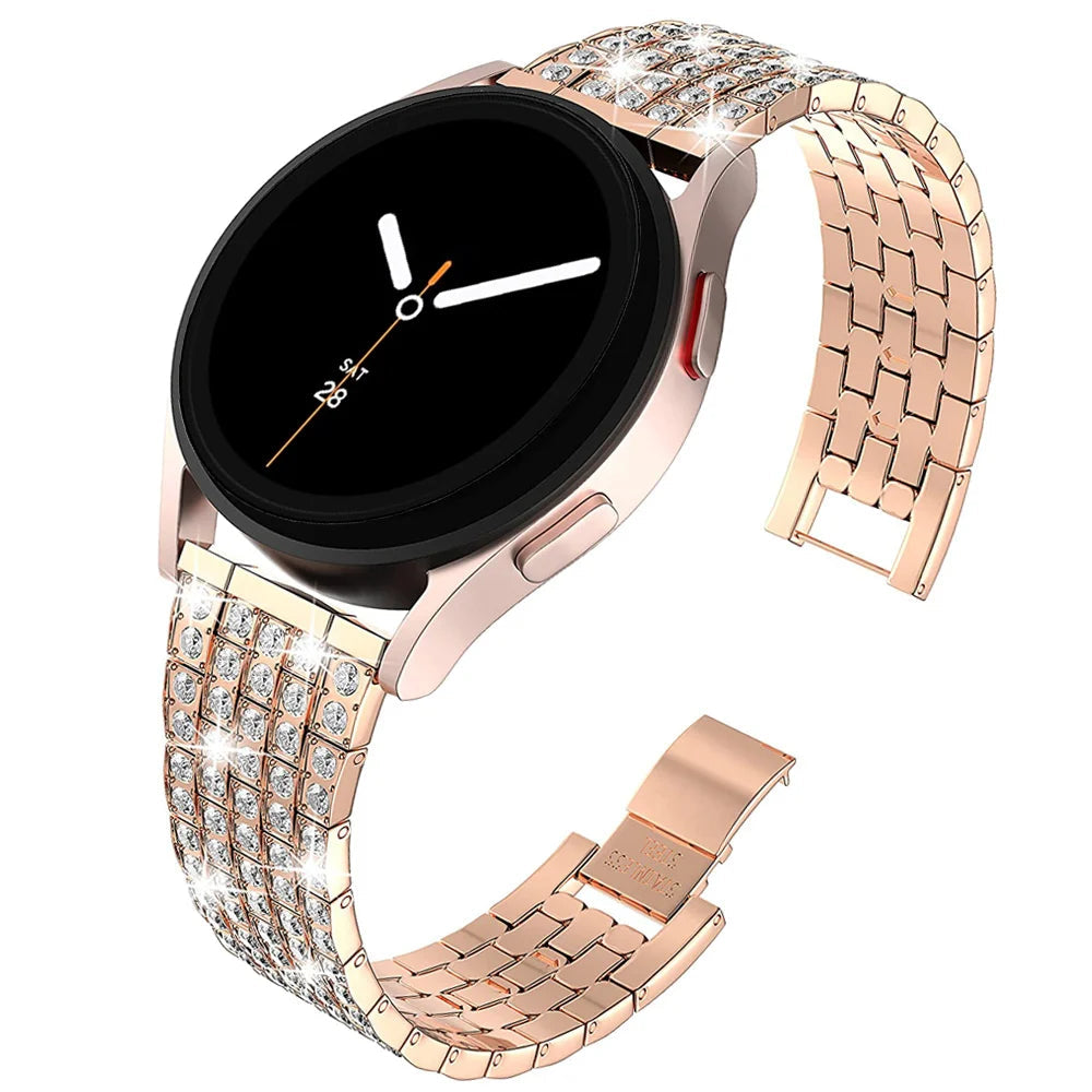 Luxury Diamond Stainless Steel Band for Samsung Galaxy Watch 8 & Galaxy Watch 8 Classic