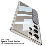 Shockproof Hard Back Case with Airbag Silicone Wrist Strap for Galaxy S24 Ultra