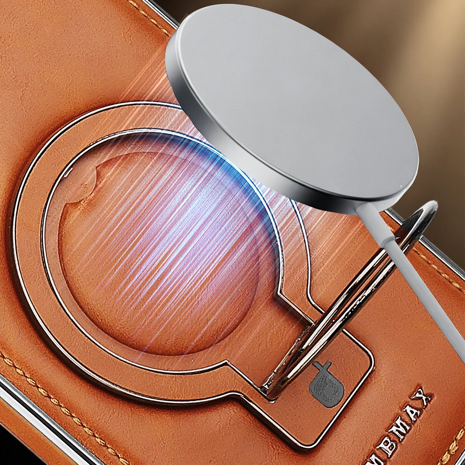 Premium Leather Magnetic Case with Ring Kickstand for Samsung Galaxy S26 Series