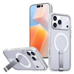 Honeycomb Mesh Cooling MagSafe Shockproof Armor Case with Alloy Bracket for iPhone 17 Series