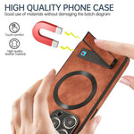 Matte PU Leather MagSafe Case for iPhone 15 Series