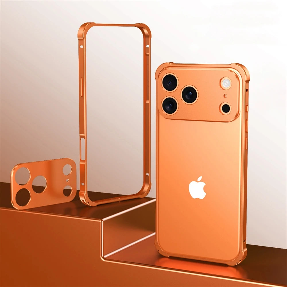 Aluminum Alloy Original Color Shockproof Bumper Frame Case for iPhone 17 Series