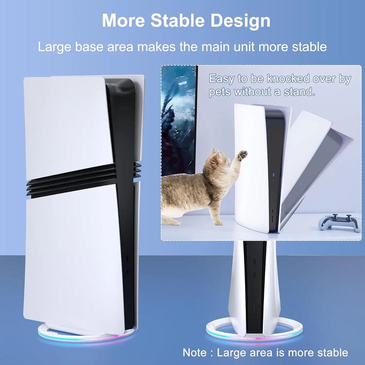 Vertical PlayStation 5 Wide Base Stand