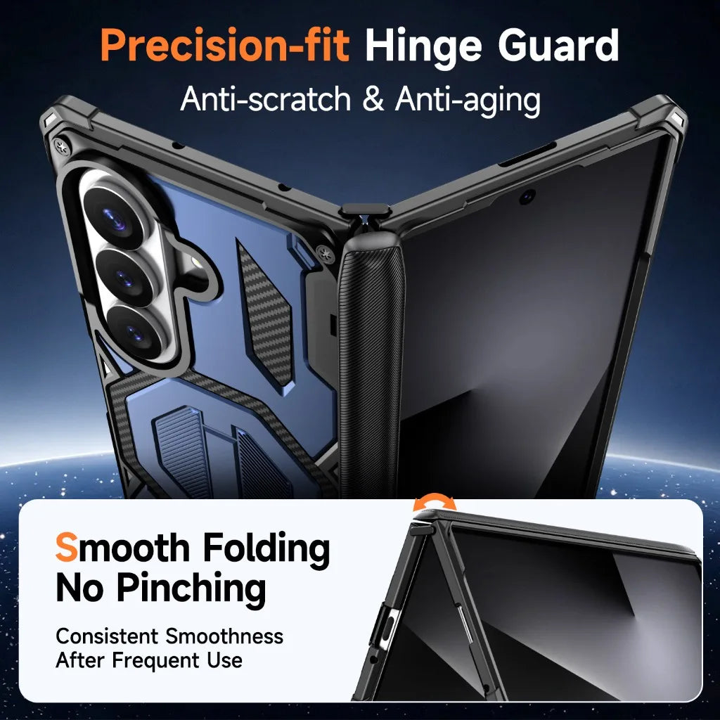 Heavy-Duty Magnetic Case with Kickstand for Samsung Galaxy Z Fold 8 Ultra