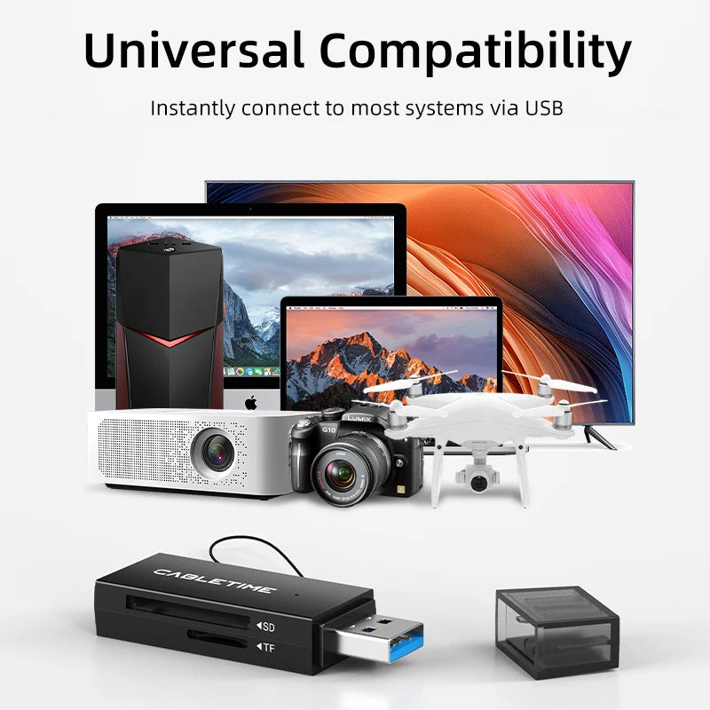 CABLETIME C508 High-Speed USB Card Reader