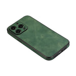 Classic Pure Color Leather Texture Case for iPhone 15 Series