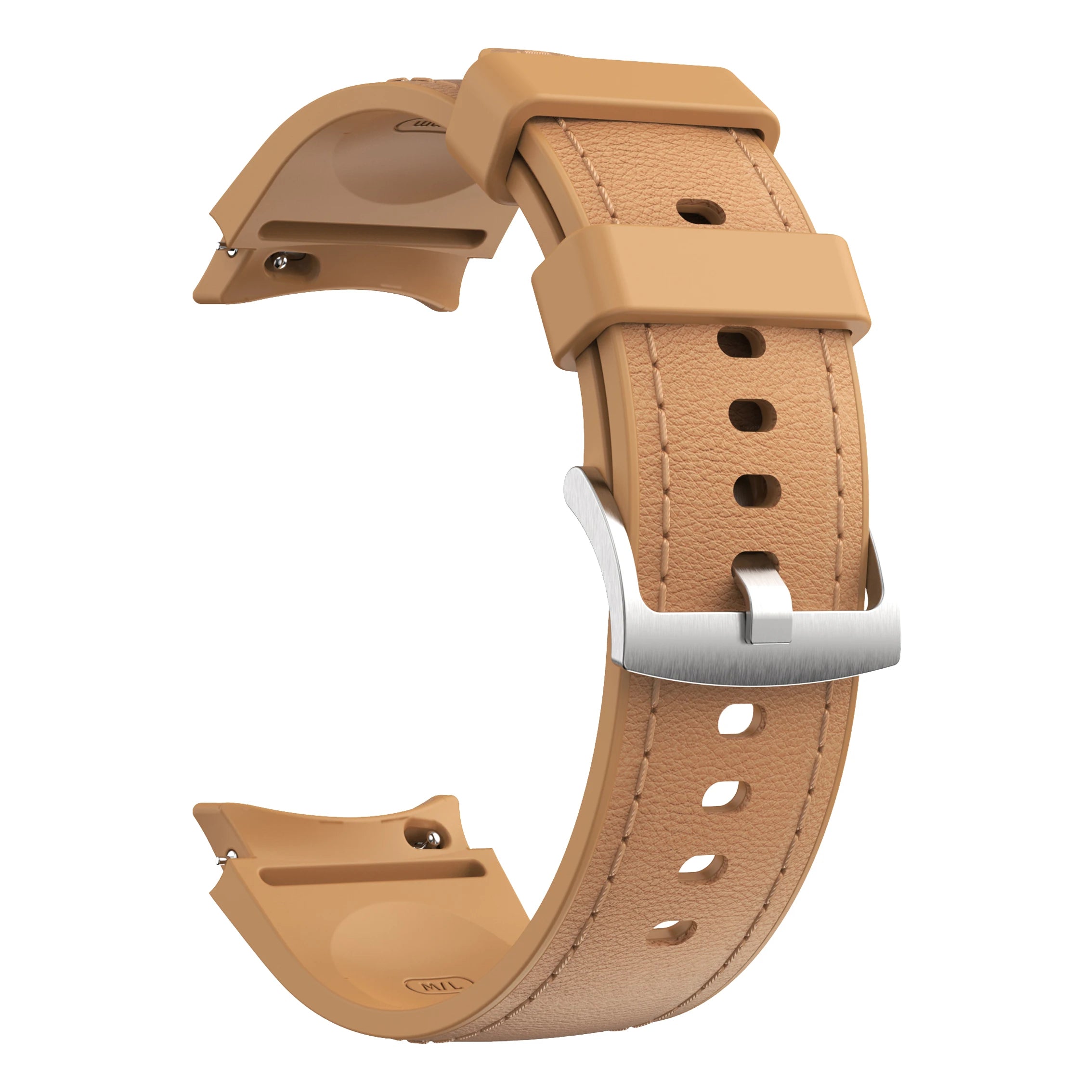 No-Gap Leather & Silicone Strap for Samsung Galaxy Watch 7
