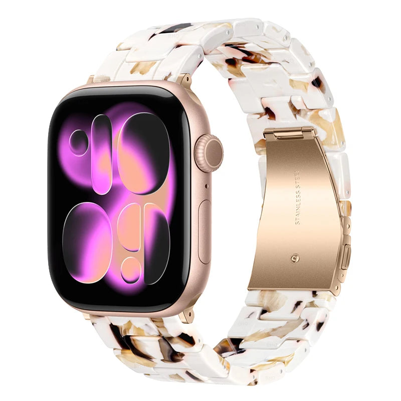 Glossy Resin Link Strap for Apple Watch