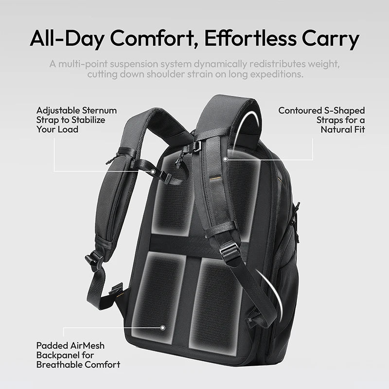 Ulanzi YY038 V2 22L Multi-Pocket Camera Travel Backpack