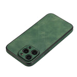 Classic Pure Color Leather Texture Case for iPhone 15 Series