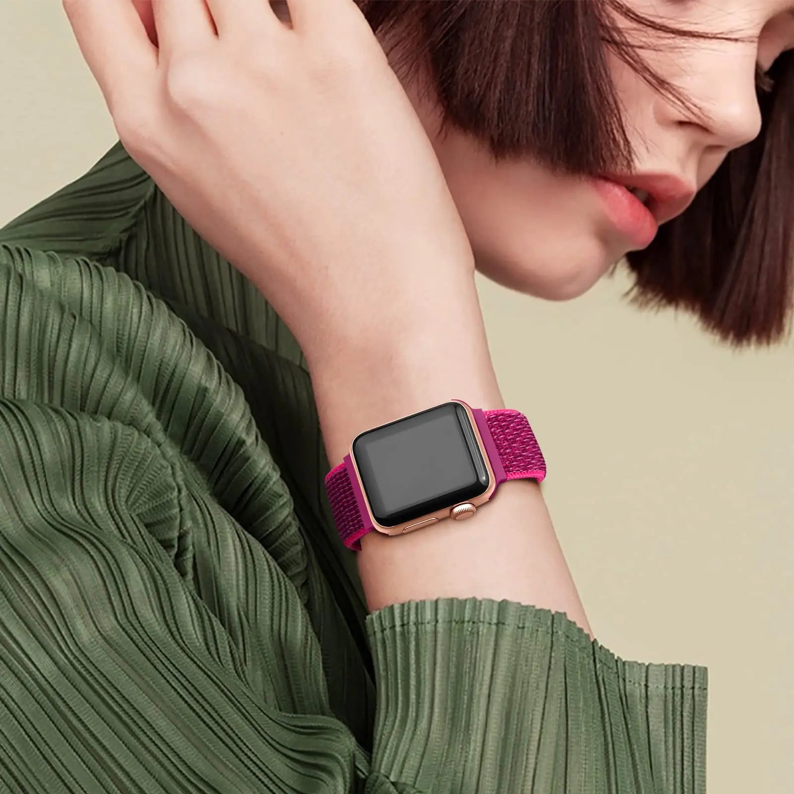 Comfortable Nylon Loop Strap for Apple Watch