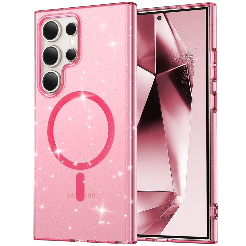 Samsung Galaxy S24 Series Shockproof Acrylic Magnetic Case