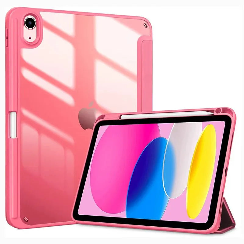 Transparent Folio Case with Built-in Apple Pencil Storage for iPad Pro M5 (2025)