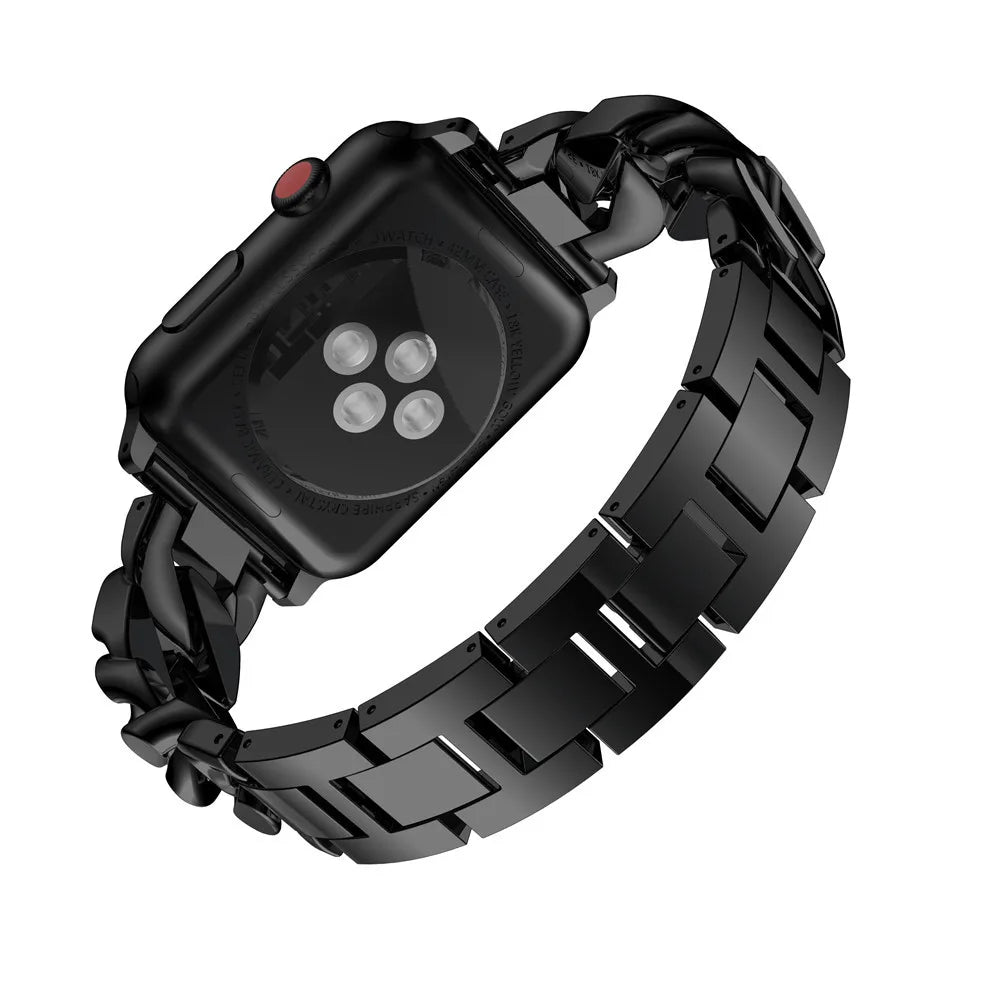 Fashion Sparkling Stone Metal Replacement Band for Apple Watch