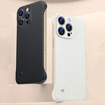 Sandstone Frameless Slim Matte Hard PC Case for iPhone 15 Series