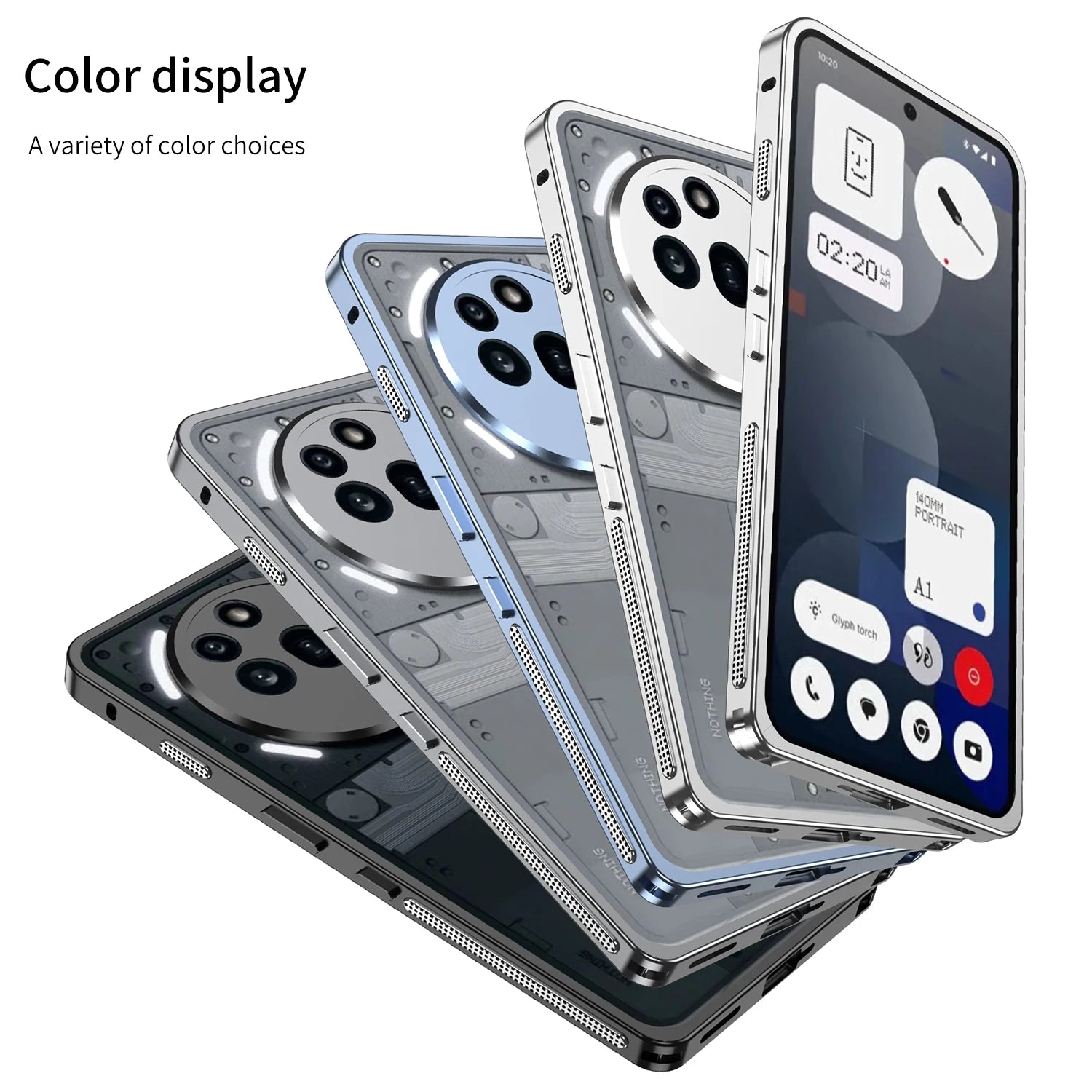 Aluminum Alloy Frame Bumper Case for Nothing Phone 3a/3a Pro