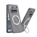 Shockproof Hard PC Case with 360-Degree Rotating Ring for Nothing Phone 3a / 3a Pro