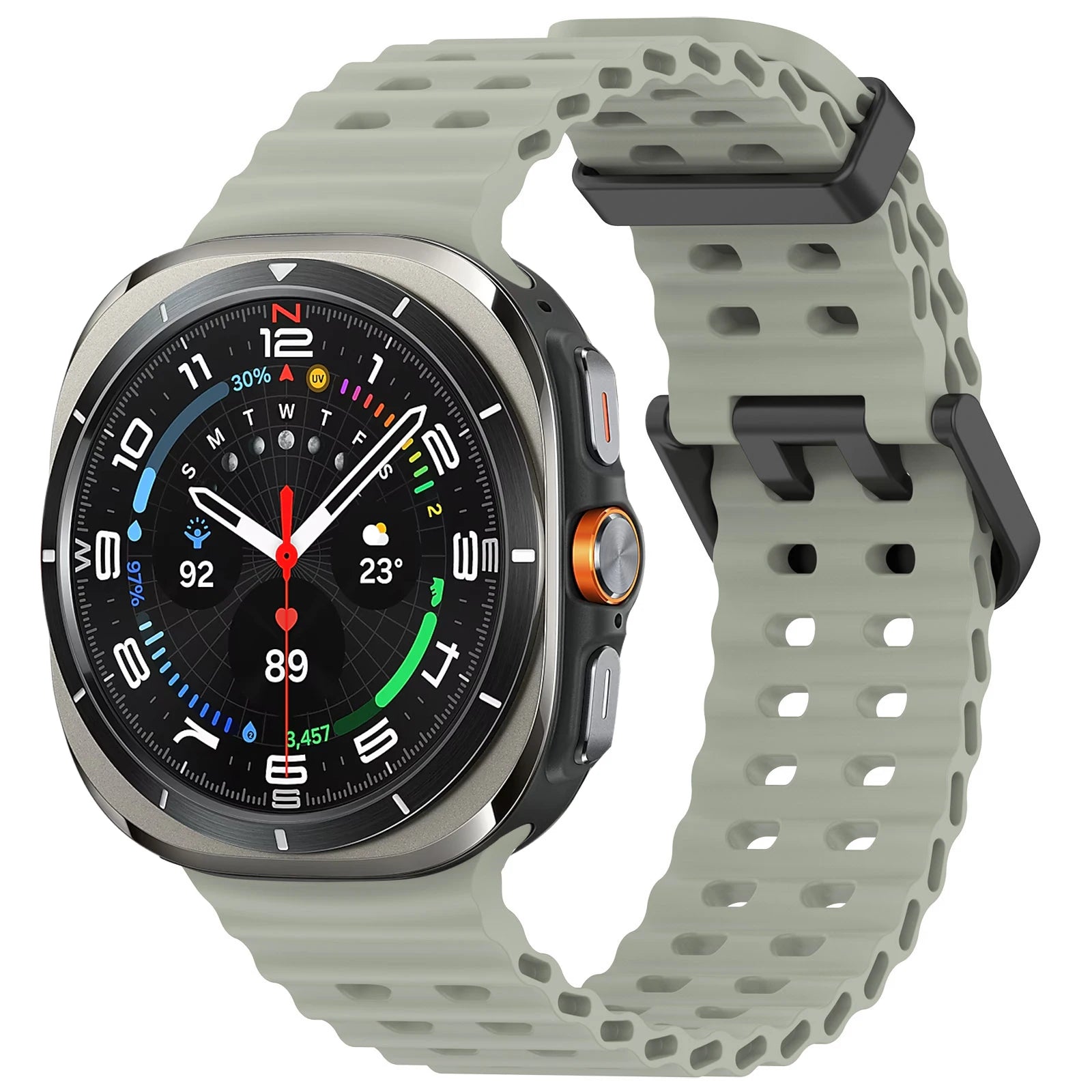 Marine Silicone Sport Band for Samsung Galaxy Watch Ultra and Samsung Galaxy Watch Ultra (2025)