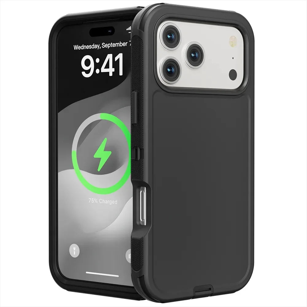 Shockproof Rugged Case with Raised Edge Protection for iPhone 17 Series