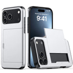Heavy-Duty Armor Case with Built-In Card Holder for iPhone 17 Series