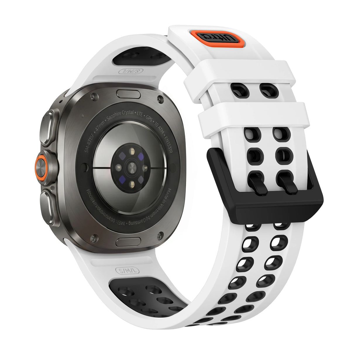 Breathable Perforated Silicone Watch Strap for Samsung Galaxy Watch Ultra 2