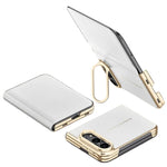 Leather Flip Case with Automatic Magnetic Closure for iPhone Duo