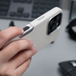 Premium Magnetic Vegan Leather Full Cover Case with Aluminum Alloy Camera Button Bezel for iPhone 16 Series