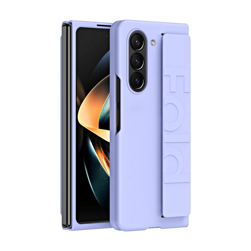 Protective Hard PC Shell with Elastic Wristband for Samsung Galaxy Z Fold 5