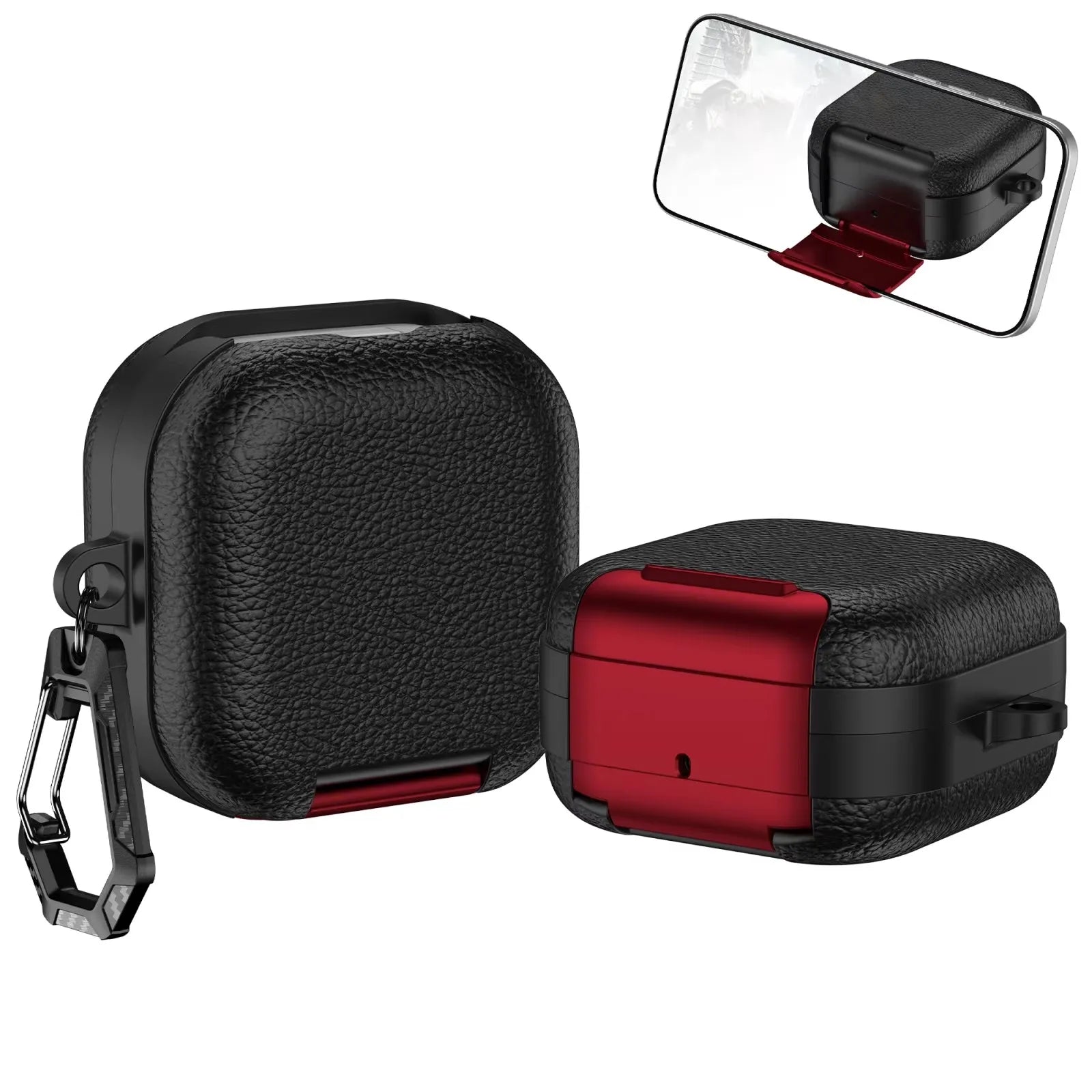 Samsung Galaxy Buds 4 / 4 Pro Business Leather Case With Phone Stand