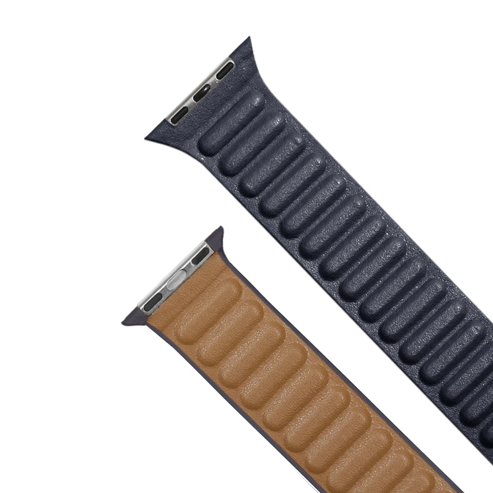 Magnetic Leather Link Band for Apple Watch