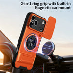 iPhone 17 Series MagSafe Case with Sliding Lens Cover and Stand