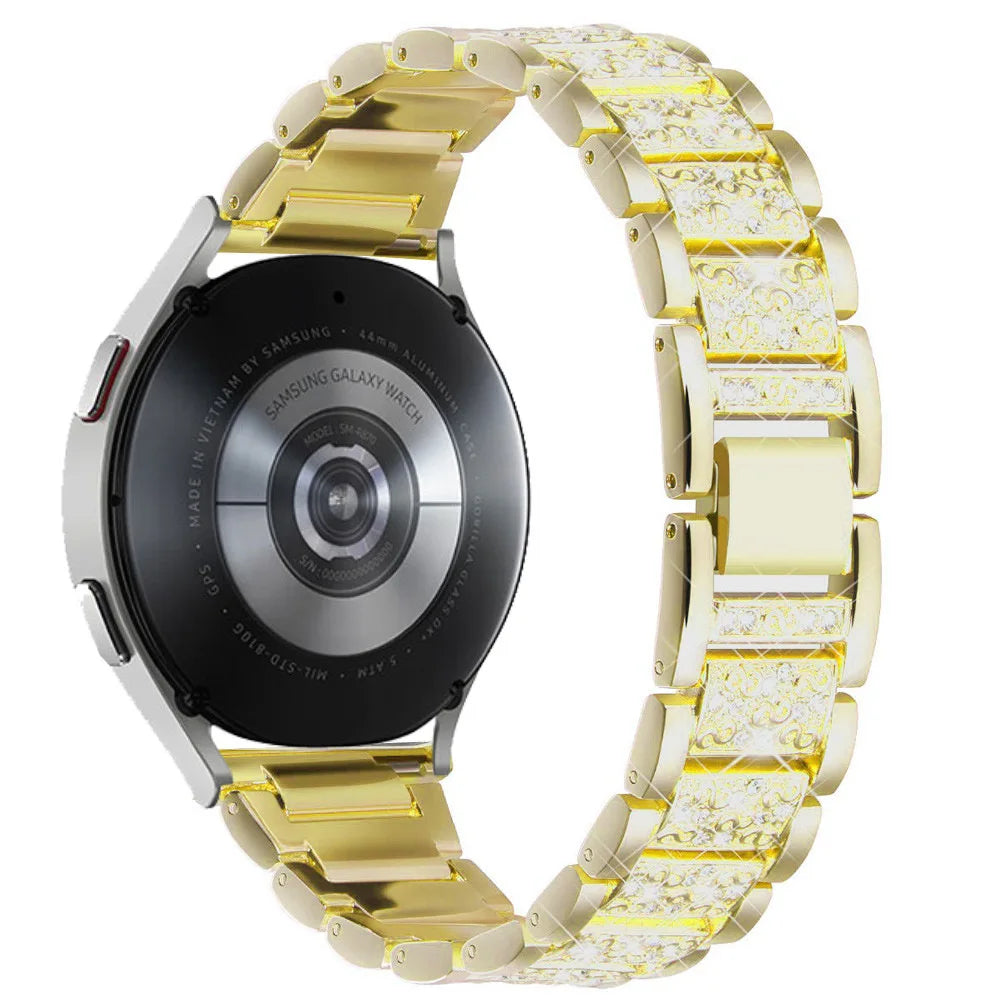 Sparkling Diamond Accent Metal Band for Samsung Galaxy Watch 7
