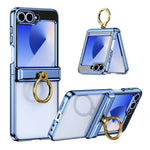 Luxury Hard Protective Case with Ring for Samsung Galaxy Z Flip 6