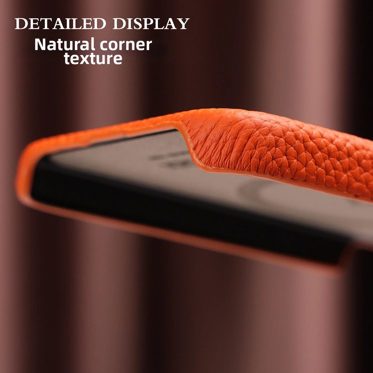 Textured Leather MagSafe Case with Built-in Wireless Charging Ring for iPhone 18 Series
