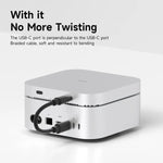 Hagibis USB-C USB4 Short Cable with Vertical Plug