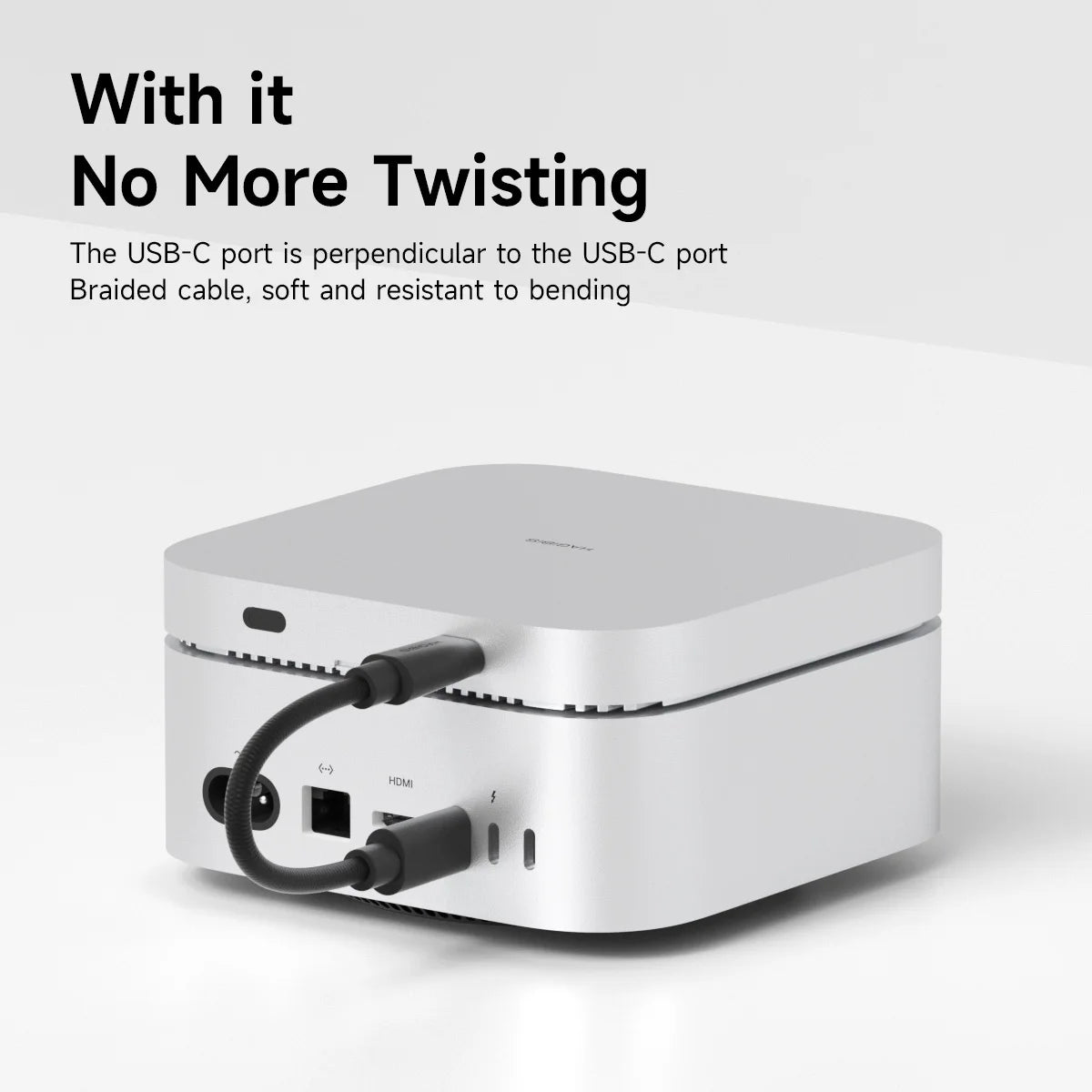 Hagibis USB-C USB4 Short Cable with Vertical Plug