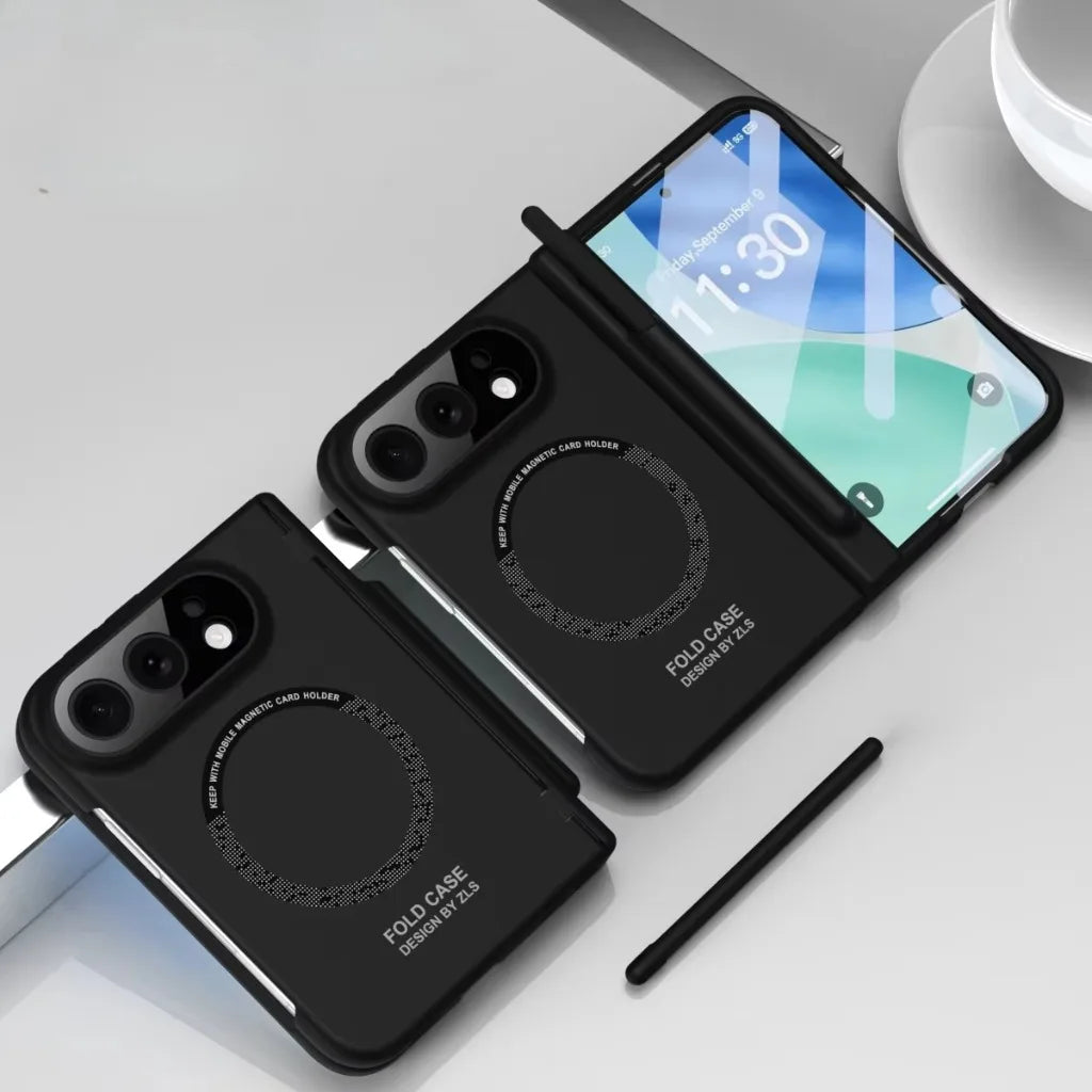 Foldable Screen and Hinge Protection Case with MagSafe Ring for iPhone Duo