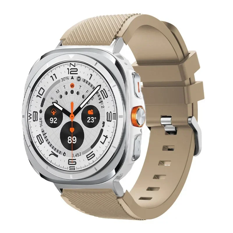 Stripe Textured Silicone Wristband for Samsung Galaxy Watch Ultra and Samsung Galaxy Watch Ultra (2025)