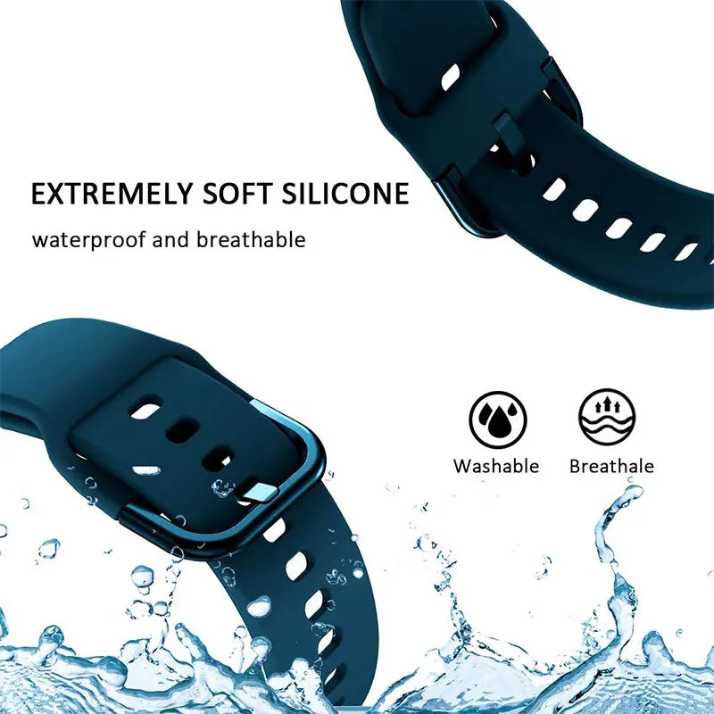 Soft Silicone Sport Strap for Samsung Galaxy Watch 8 / Galaxy Watch 8 Classic